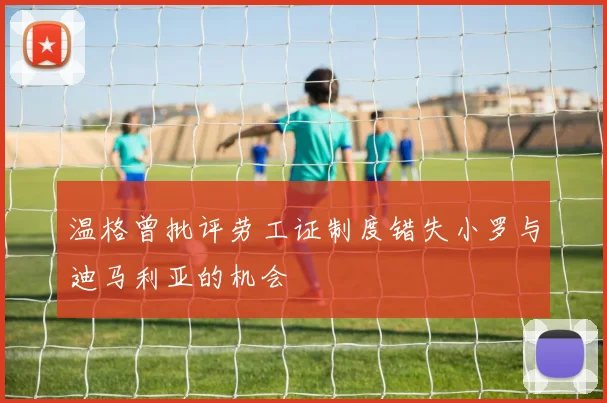温格曾批评劳工证制度错失小罗与迪马利亚的机会