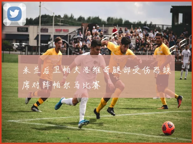 米兰后卫帕夫洛维奇腿部受伤恐缺席对阵帕尔马比赛
